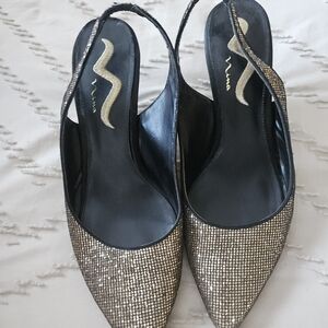 Nina Shimmering Gold Heels